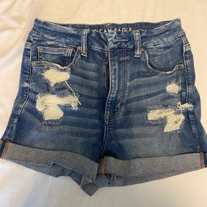 American Eagle Ripped Jean Shorts